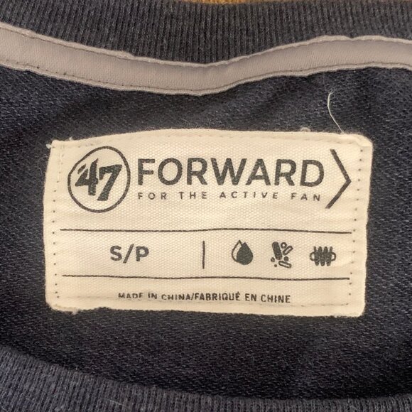 '47 FORWARD NFL Seattle Seahawks Sweater Tee TOP SP S blue - Picture 5 of 9